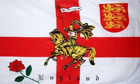 England Rose Lion Flag