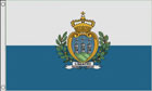 San Marino Flag (with State Crest)