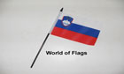 Slovenia Hand Flag