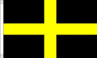 5ft by 8ft St Davids Cross Flag