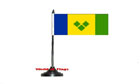 St Vincent and The Grenadines Table Flag