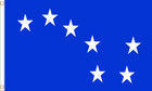 Blue Starry Plough Flag Royal Blue