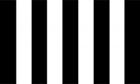 2ft by 3ft Black and White Striped Flag (SLEEVED)