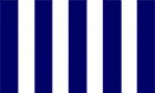2ft by 3ft Navy Blue and White Stripes Flag (SLEEVED) 
