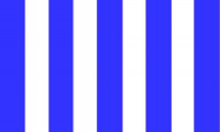 2ft by 3ft Royal Blue and White Stripes Flag (SLEEVED)
