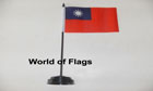 Taiwan Table Flag