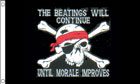 The Beatings Will Continue Until Morale Improves Pirate Flag Special Offer