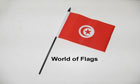 Tunisia Hand Flag World Cup Team