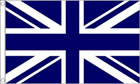 Navy Blue and White Union Jack Flag