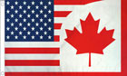 USA and Canada Friendship Flag