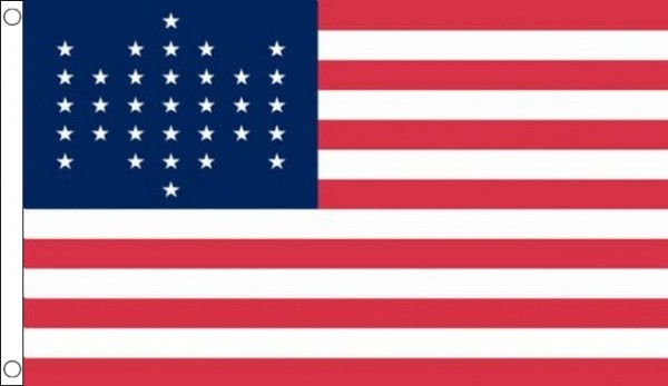 US 33 Star Flag Union Civil War Flag