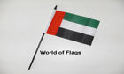 United Arab Emirates Hand Flag UAE