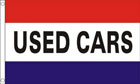Used Cars Flag Red White and Blue