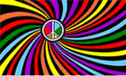 Rainbow CND Swirl Flag